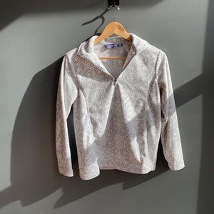 Lands End Snow Flake 1/4 zip Fleece